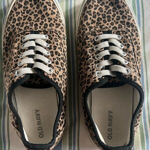 Old Navy kids Tan Leopard Sneakers